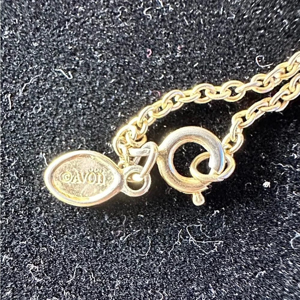 VTG AVON CONVERSATION HEARTS NECKLACE VALENTINES DAY! RARE. 15” from tip to tip - Picture 9 of 10